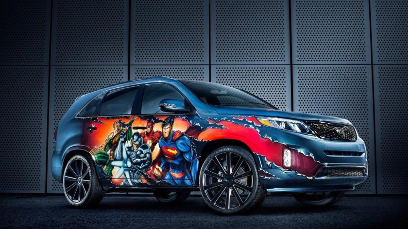 Киа Соренто аэрография