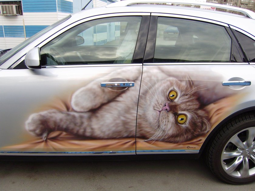 Аэрография на автомобиле