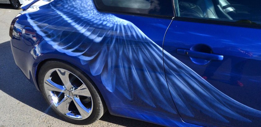 Аэрография на машине