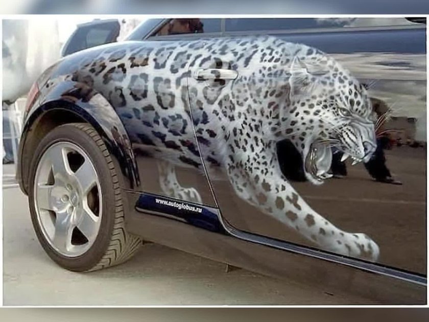 Аэрография на машине