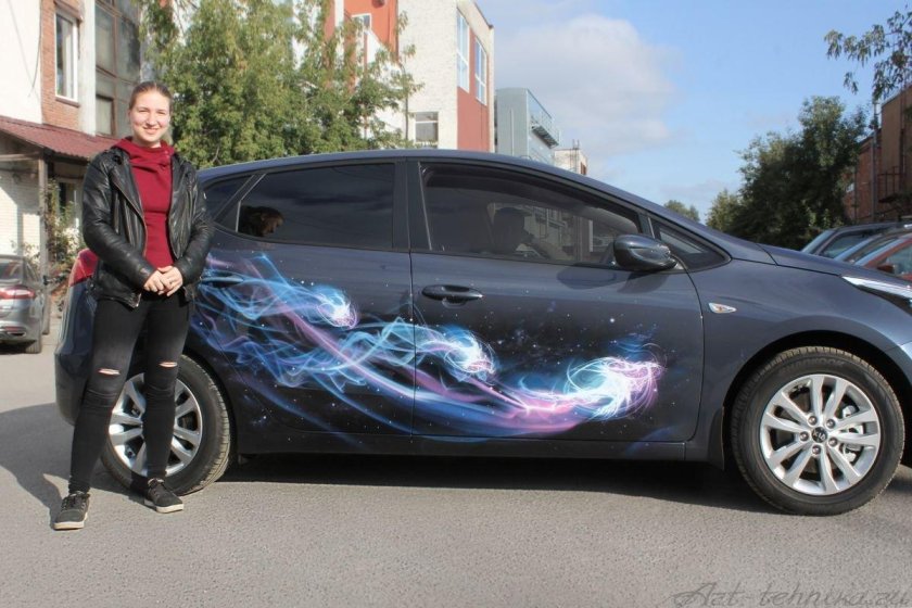 Аэрография на Mazda cx5