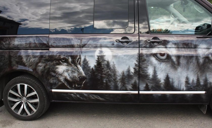 Volkswagen Multivan t5 аэрография