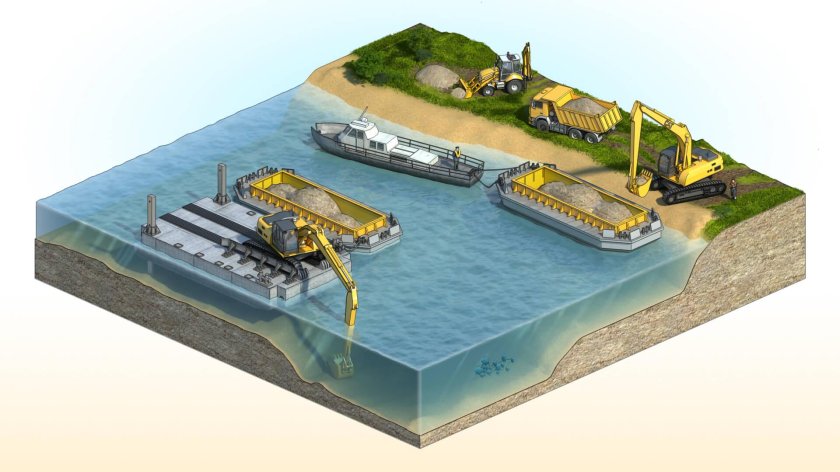 Камский 212 земснаряд