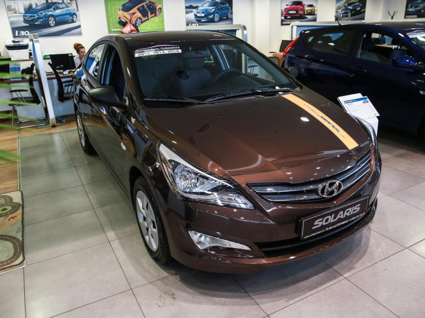 Хендай Солярис 2016 коричневый