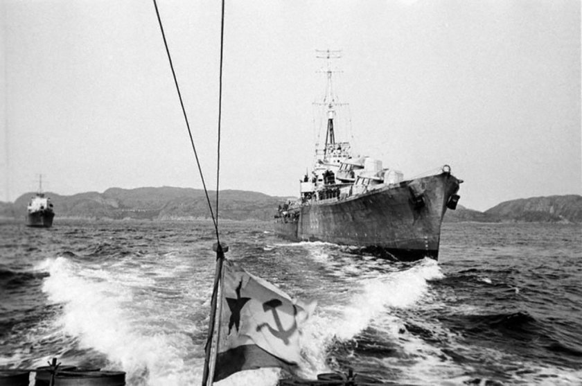 Краснознаменная а мурсая флотилия 1945