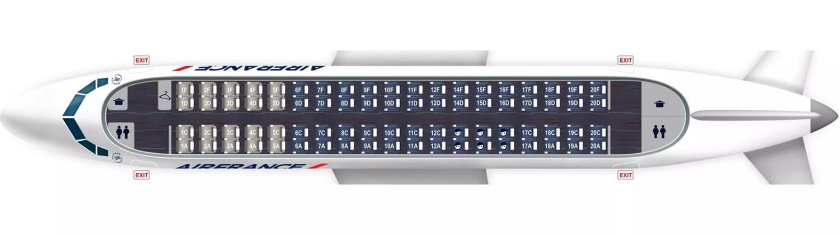Embraer 190 расположение мест в самолете
