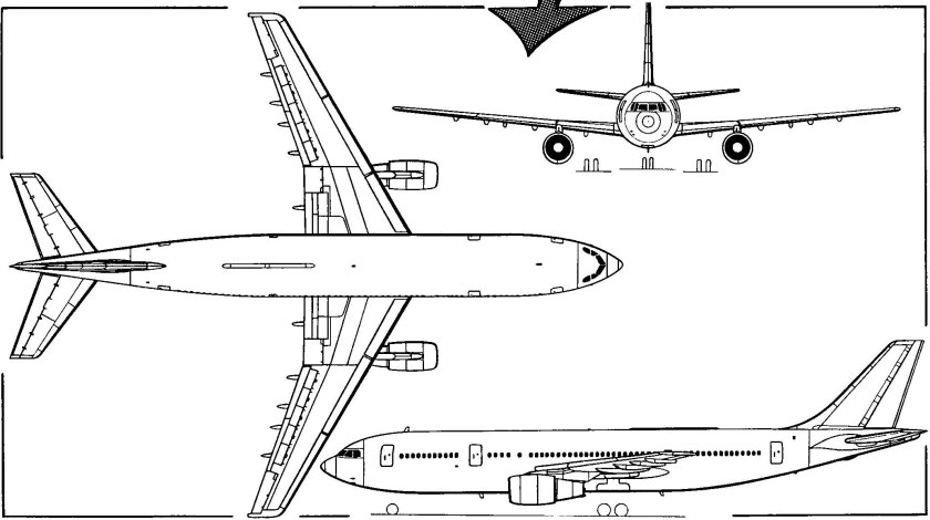 Airbus 310 чертеж