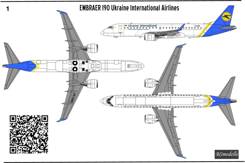 Эмбраер 170 чертежи