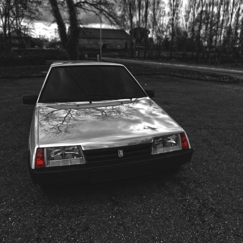 ВАЗ 2109 серебристая бункер