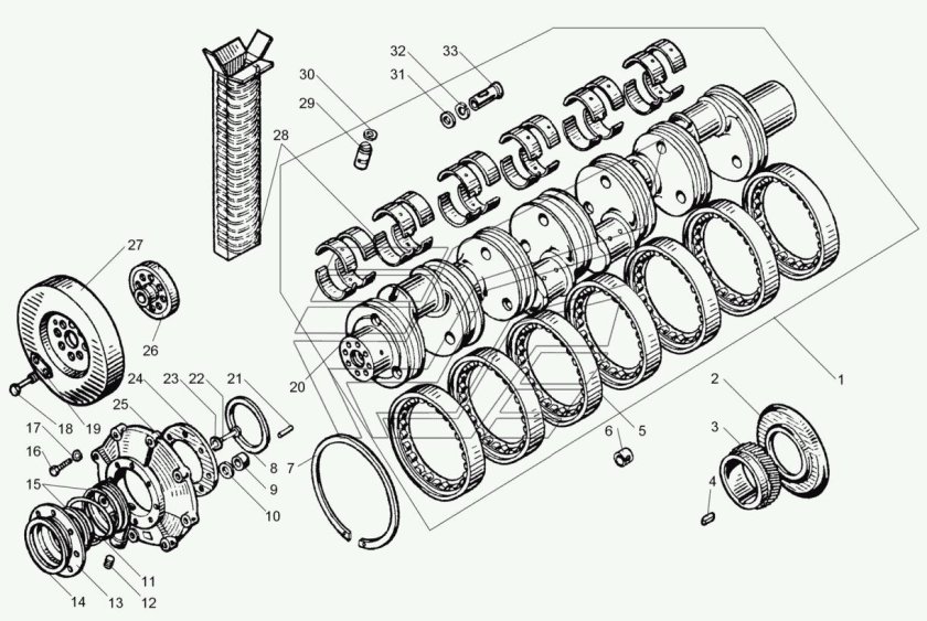 Коленвал ЯМЗ 240