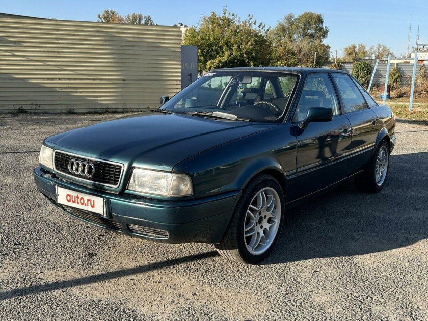 Ауди 80 зеленая