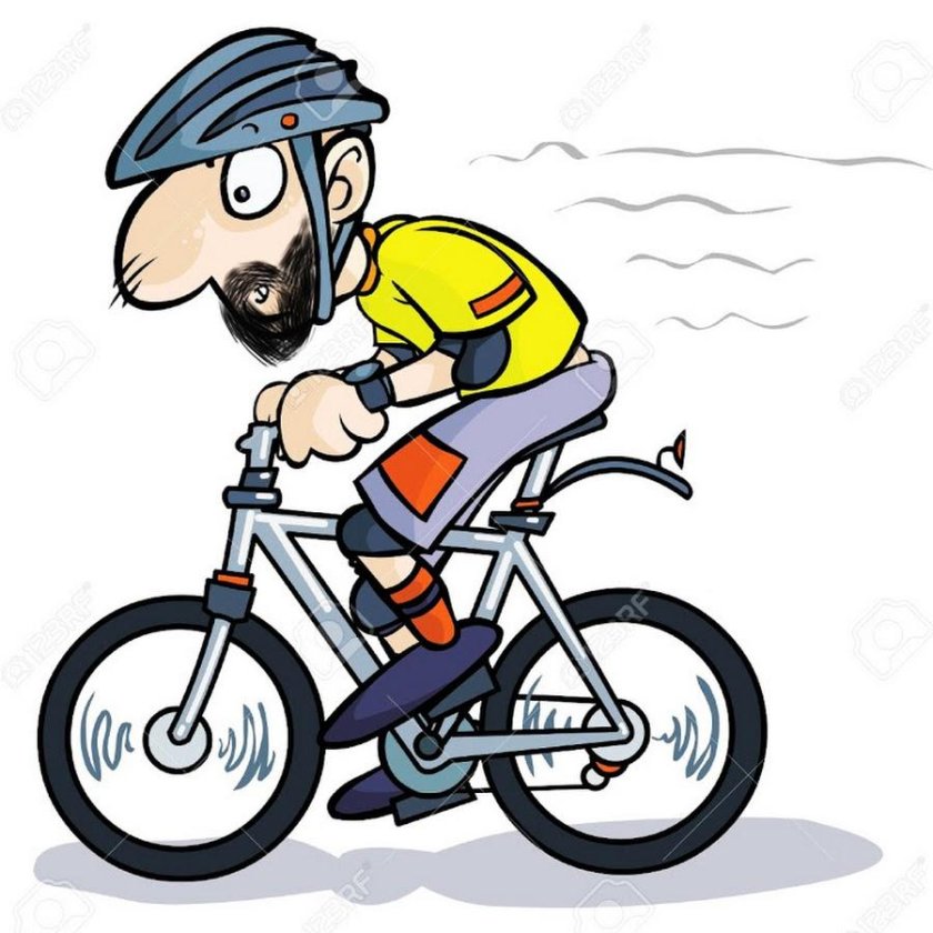 Велосипедисты мультяшные