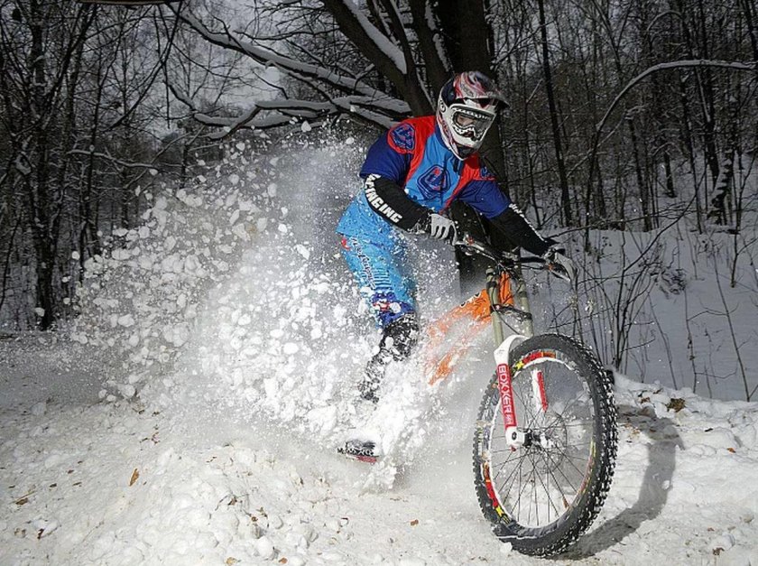Зимние покатушки на велосипедах