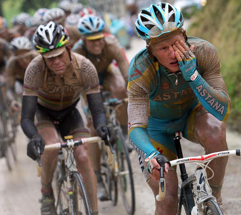 Веселый велосипедист