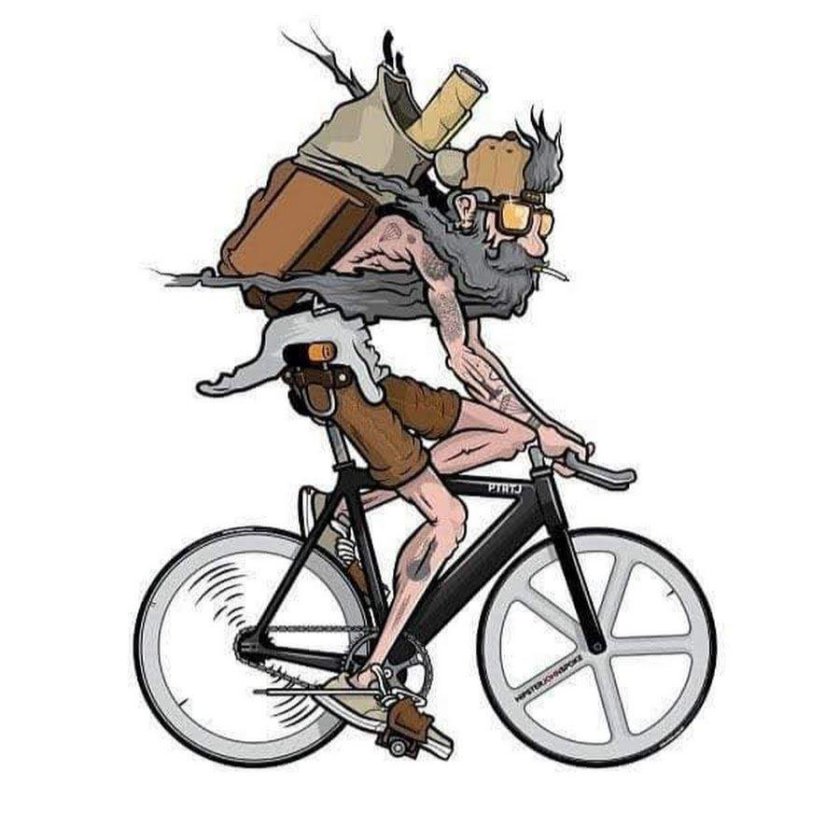 Велосипед карикатура