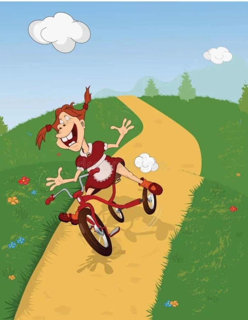 Велосипед мультяшка
