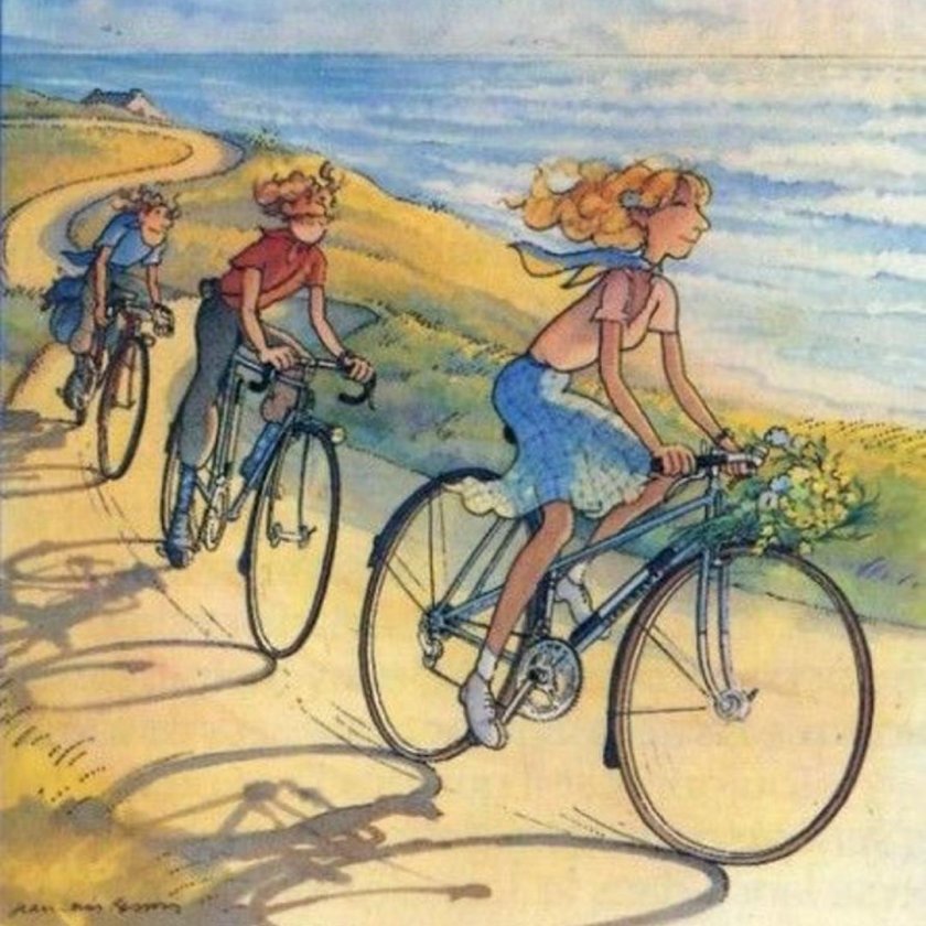 Картина велосипед