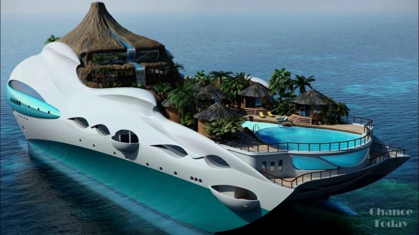 Яхта остров