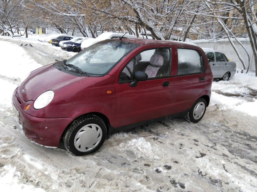 Дэу Матиз вишневый