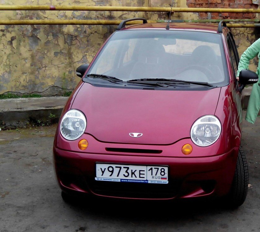 Дэу Матиз вишневый