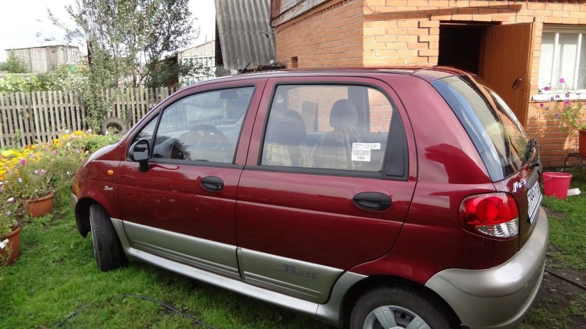 Дэу Матиз вишневый