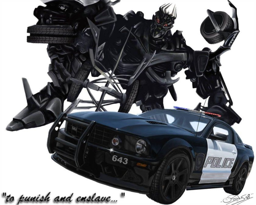 Трансформер Десептикон Баррикейд