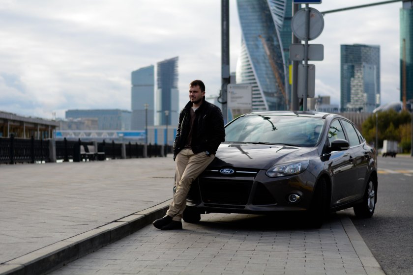 Фотосессия с машиной мужская