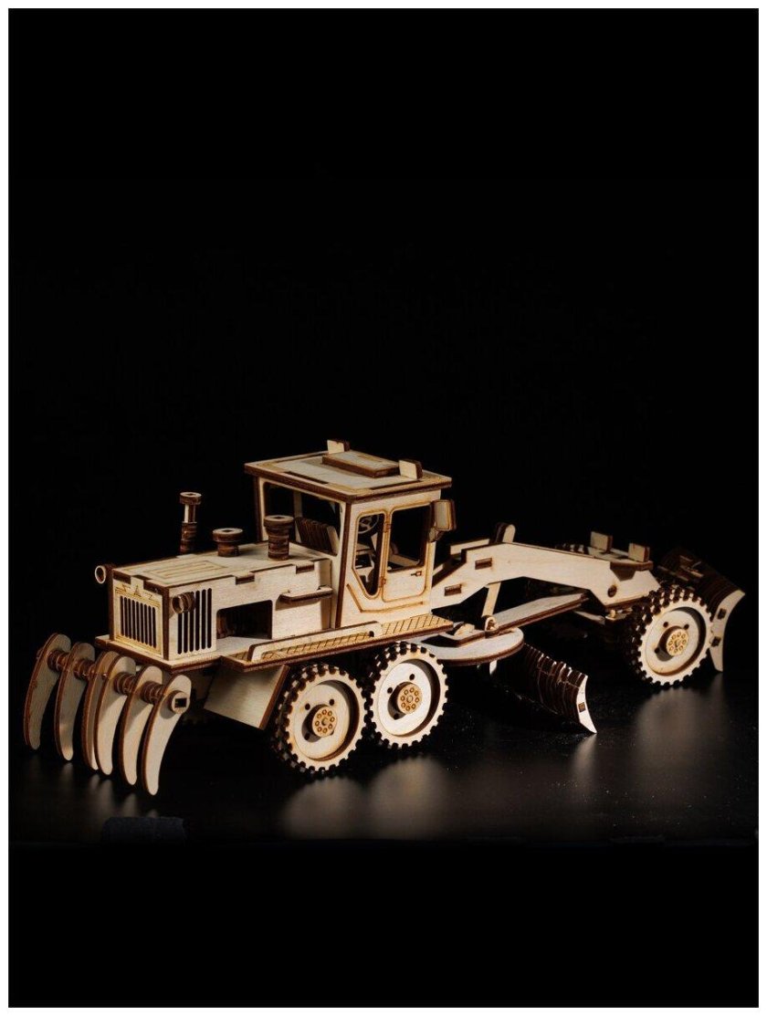 Автогрейдер конструктор деревянный