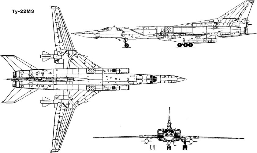 Ту-22м3 схема фюзеляжа