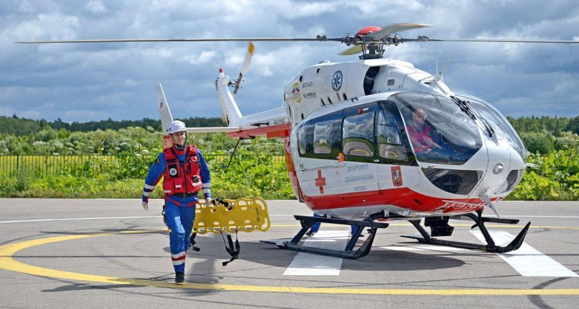 Санавиация вертолет Москва