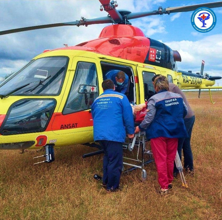 Вертолёт санавиации Астраханской области