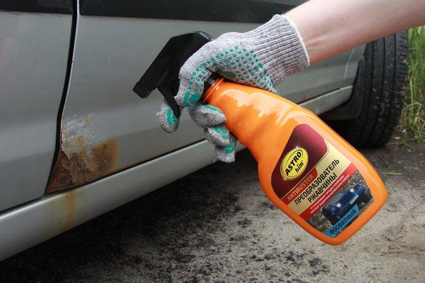 Удалитель ржавчины с кузова автомобиля