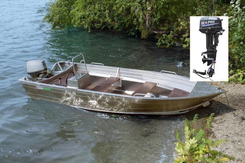 Алюминиевая моторная лодка