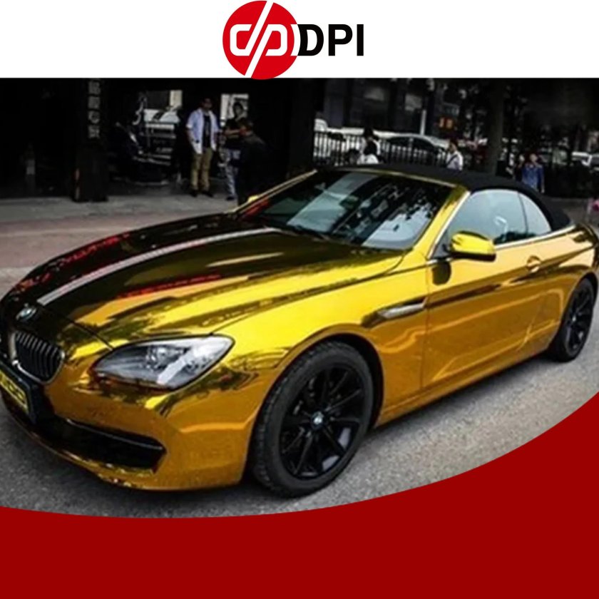 Автопленка золотой хром