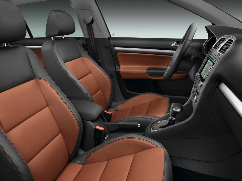 Golf 6 кожаный салон