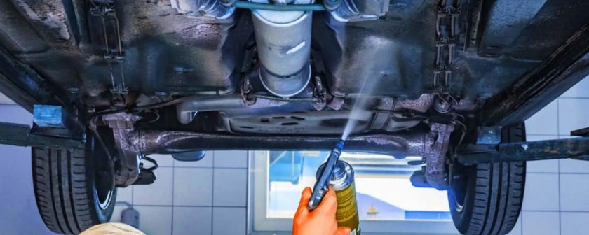 Лазерная чистка днища автомобиля