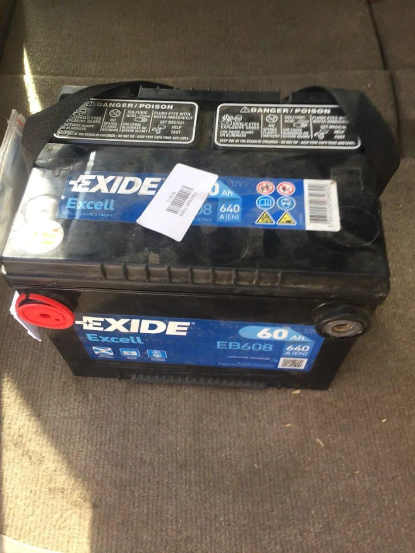 Аккумулятор автомобильный exide