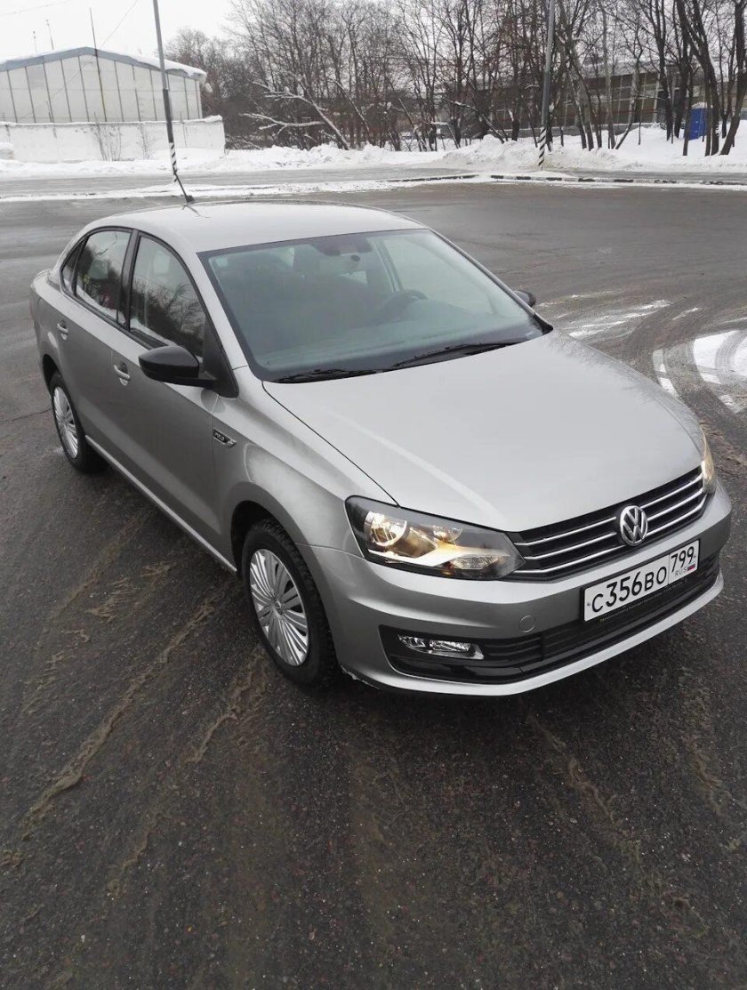 Фольксваген поло серый