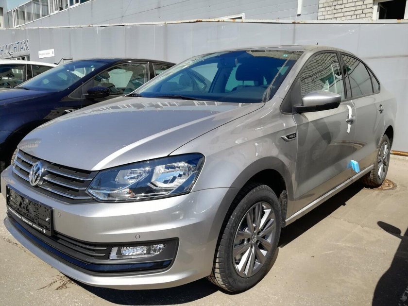 Фольксваген поло цвет серый Tungsten