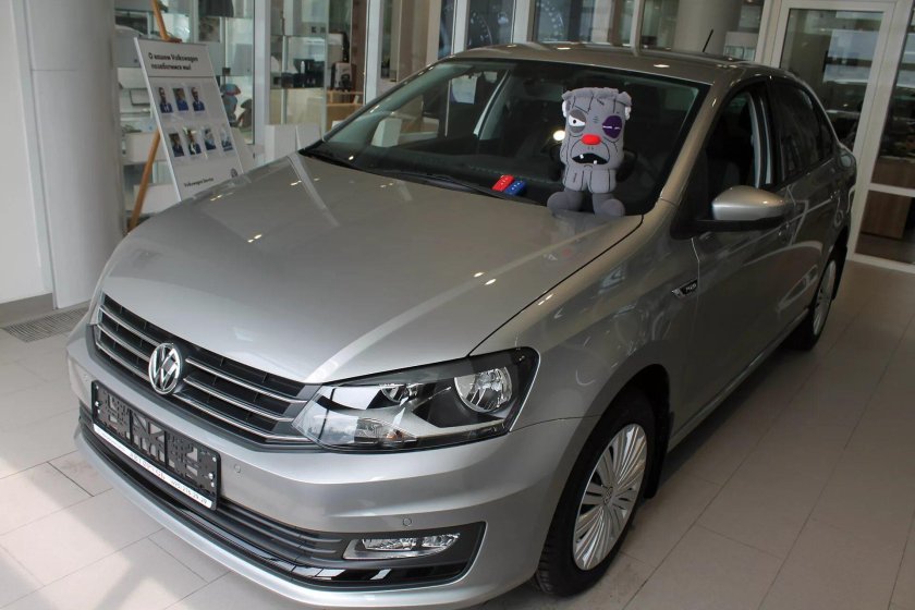 Фольксваген поло цвет серый Tungsten