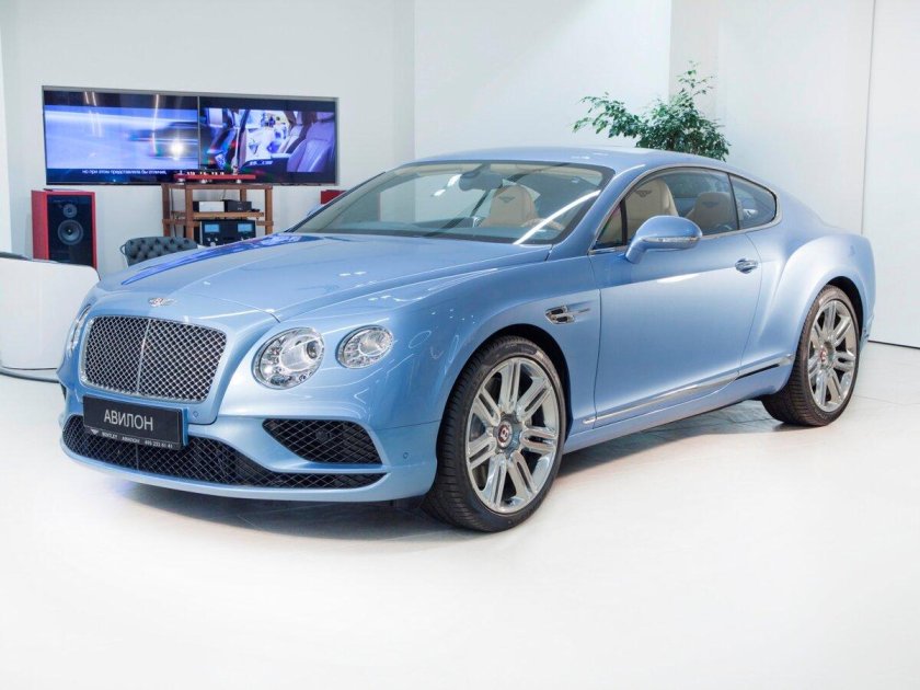 Бентли Континенталь 2021 голубой