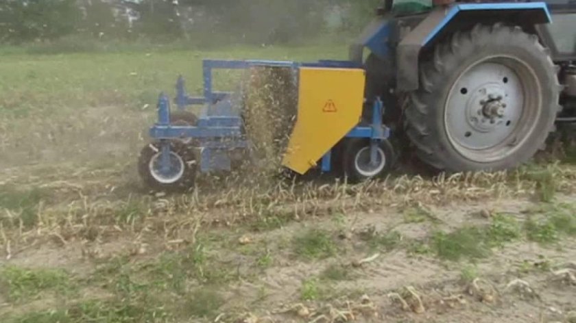 Насадка на трактор для дробления ботвы бегит