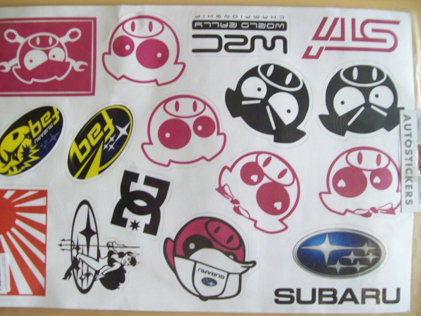 Subaru наклейки