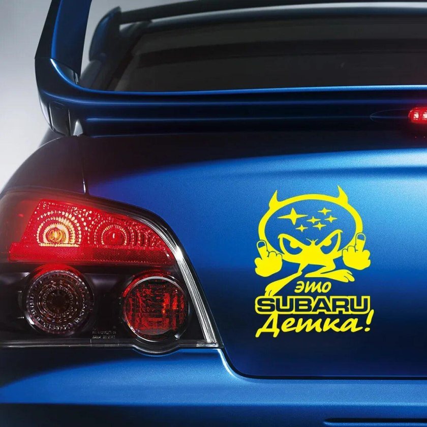 Наклейка на авто subaru