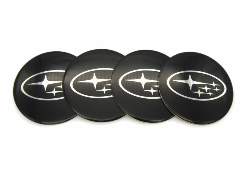 Наклейка Subaru в колпак для колеса
