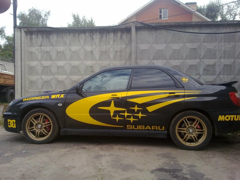 Наклейки на Субару Импреза