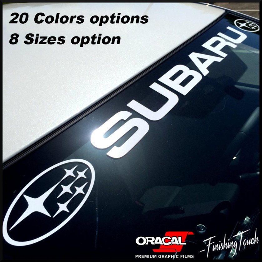 Наклейки на Субару Форестер на лобовое стекло