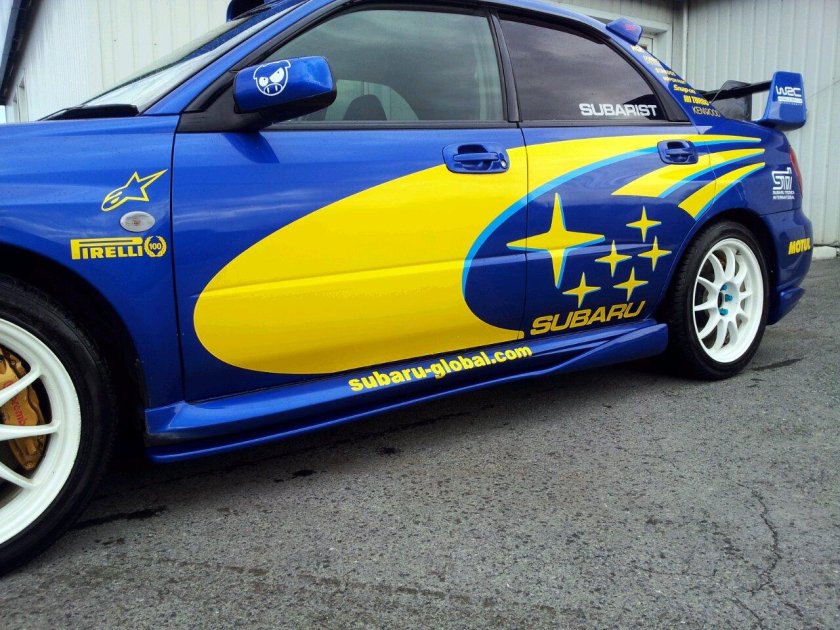 Наклейки на Субару Импреза