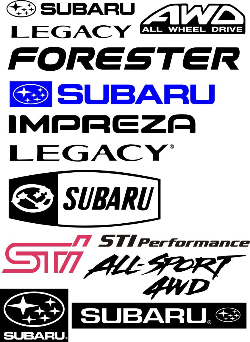Subaru наклейки