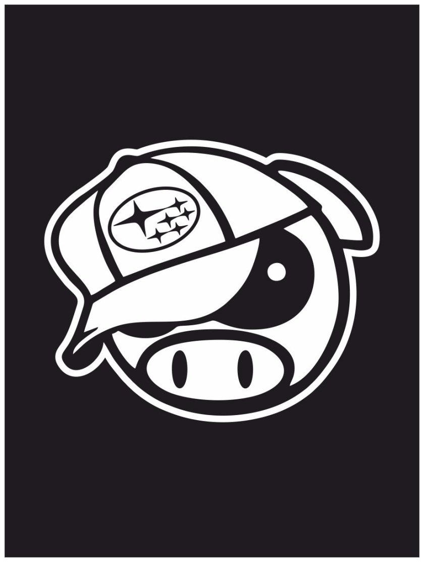 Субару Пиг наклейки